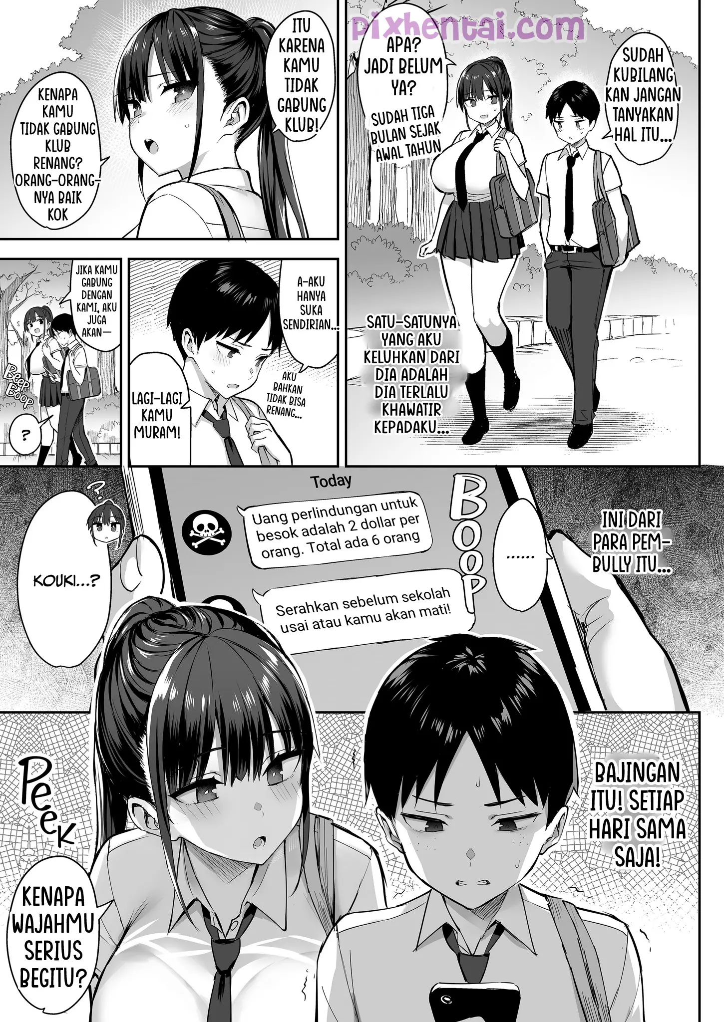 Komik hentai xxx manga sex bokep She Sold Herself Out to Save Me From Bullying Part 1 4